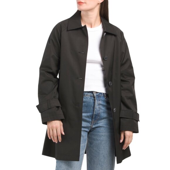 VIA SPIGA Black Balmac Topper Jacket